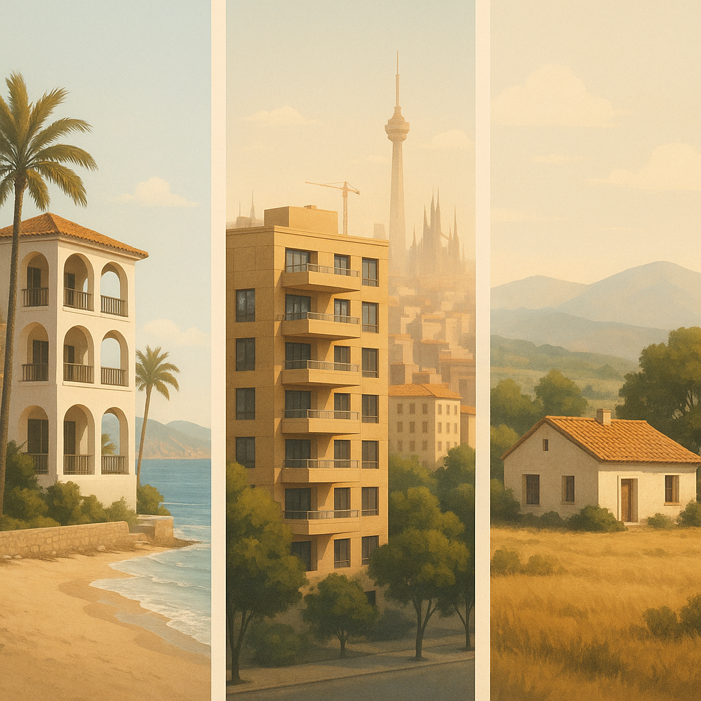 Navigating Spain's Diverse Real Estate Trends: Coastal, Urban, and Inland Insights